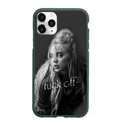 Чехол для iPhone 11 Pro матовый Billie Eilish fak off