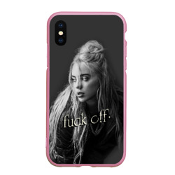 Чехол для iPhone XS Max матовый Billie Eilish fak off