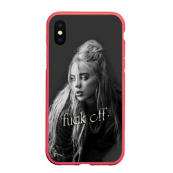 Чехол для iPhone XS Max матовый Billie Eilish fak off