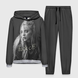 Мужской костюм с толстовкой 3D Billie Eilish fak off