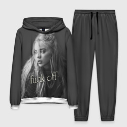 Мужской костюм с толстовкой 3D Billie Eilish fak off