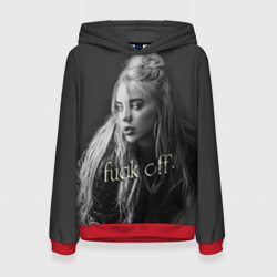 Женская толстовка 3D Billie Eilish fak off