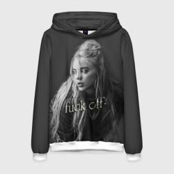 Мужская толстовка 3D Billie Eilish fak off