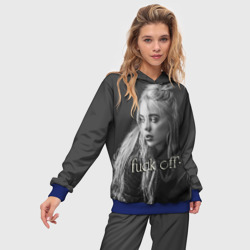 Женский костюм с толстовкой 3D Billie Eilish fak off - фото 2