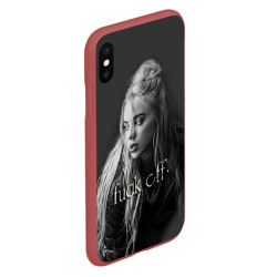 Чехол для iPhone XS Max матовый Billie Eilish fak off - фото 2