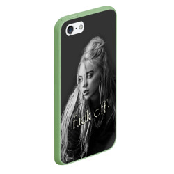 Чехол для iPhone 5/5S матовый Billie Eilish fak off - фото 2