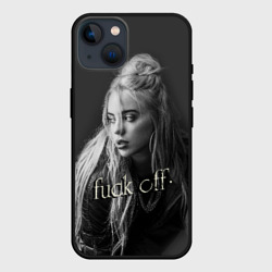 Чехол для iPhone 14 Billie Eilish fak off