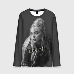 Мужской лонгслив 3D Billie Eilish fak off