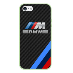 Чехол для iPhone 5/5S матовый BMW карбон