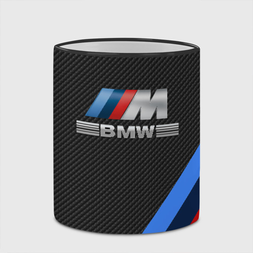 Кружка с полной запечаткой BMW КАРБОН, цвет Кант черный - фото 3