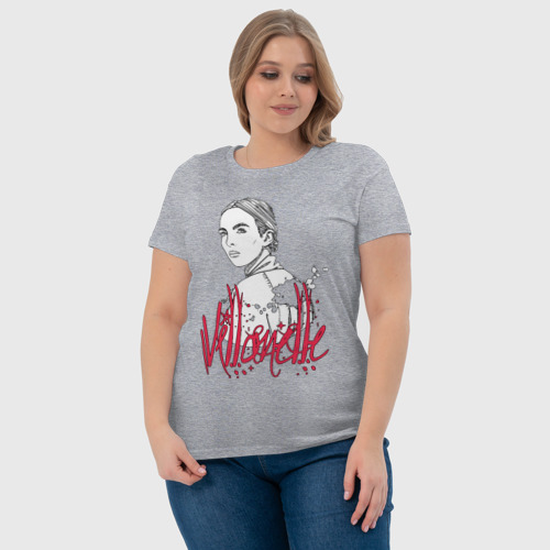 Женская футболка хлопок с принтом Villanelle, фото #4