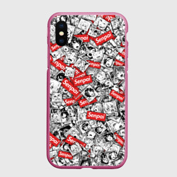 Чехол для iPhone XS Max матовый Senpai ahegao