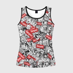 Женская майка 3D Senpai ahegao