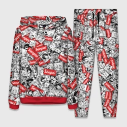 Женский костюм с толстовкой 3D Senpai ahegao