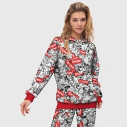 Женский костюм с толстовкой 3D Senpai ahegao - фото 2