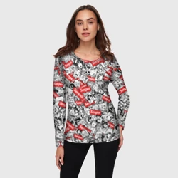 Женский лонгслив 3D Senpai ahegao - фото 2