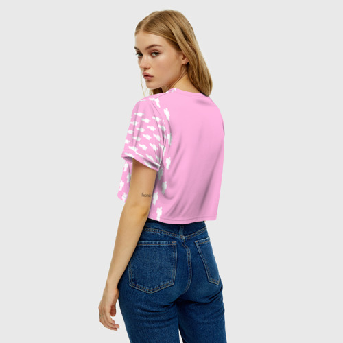 Женская футболка Crop-top 3D BILLIE EILISH, цвет 3D печать - фото 5
