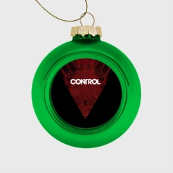 Ёлочный шар стеклянный/пластиковый Control strong