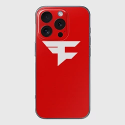 Чехол для iPhone 16 Pro Max силиконовый с защитой камеры FaZe clan