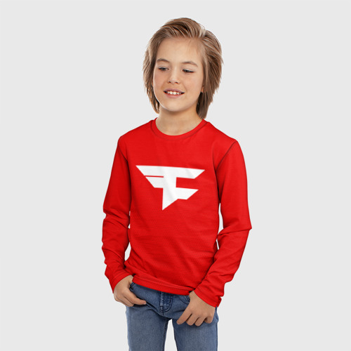 Детский лонгслив 3D FaZe clan, цвет 3D печать - фото 3