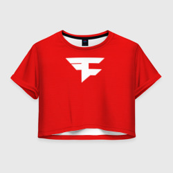 Женская футболка Crop-top 3D FaZe clan