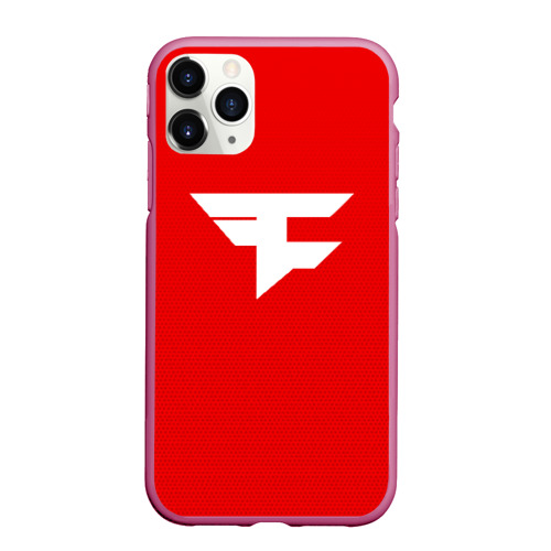 Чехол для iPhone 11 Pro матовый FaZe clan, цвет малиновый