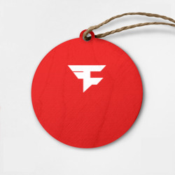 Деревянная игрушка круг FaZe clan