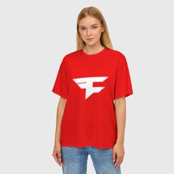 Женская футболка oversize 3D FaZe clan - фото 2