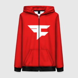 Женская толстовка 3D на молнии FaZe clan