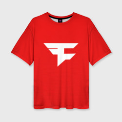 Женская футболка oversize 3D FaZe clan