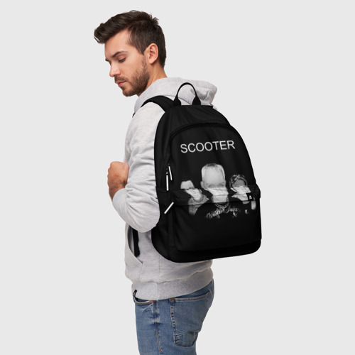 Рюкзак 3D с принтом Scooter, фото на моделе #1