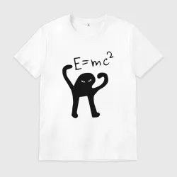 Мужская футболка хлопок ЪУЪ съука e=mc2
