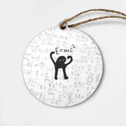 Деревянная игрушка круг ЪУЪ съука e=mc2