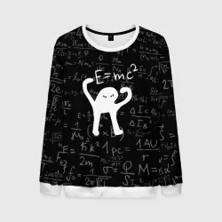 Мужской свитшот 3D ЪУЪ съука e=mc2