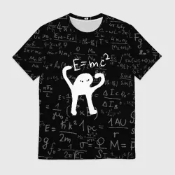 Мужская футболка 3D ЪУЪ съука e=mc2