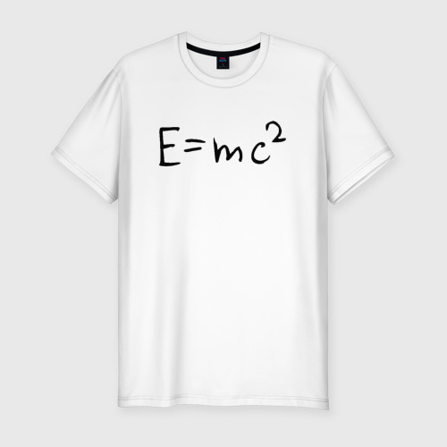 Мужская футболка хлопок Slim E=mc2