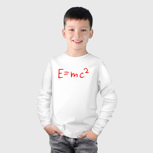Детский лонгслив хлопок E=mc2 - фото 3