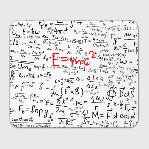 Прямоугольный коврик для мышки E=mc2 редач