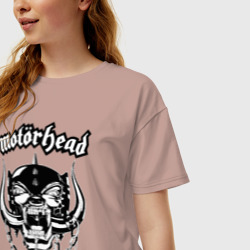 Женская футболка хлопок Oversize Motorhead - фото 2