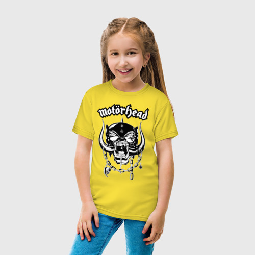 Детская футболка хлопок с принтом MOTORHEAD, вид сбоку #3