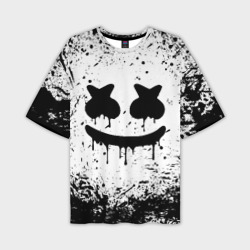 Мужская футболка oversize 3D Marshmello melt Маршмелло