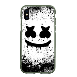 Чехол для iPhone XS Max матовый Marshmello melt Маршмелло