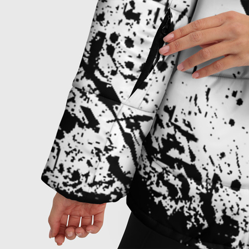 Женская зимняя куртка Oversize Marshmello melt Маршмелло, цвет черный - фото 6