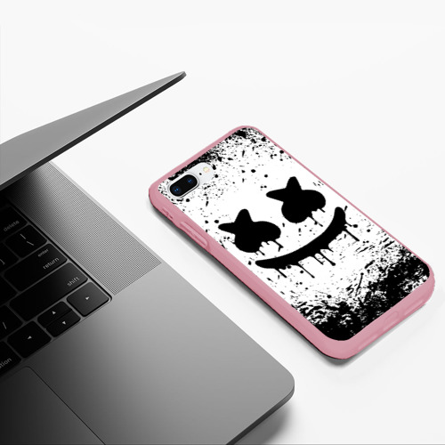 Чехол для iPhone 7Plus/8 Plus матовый Marshmello melt Маршмелло, цвет баблгам - фото 5