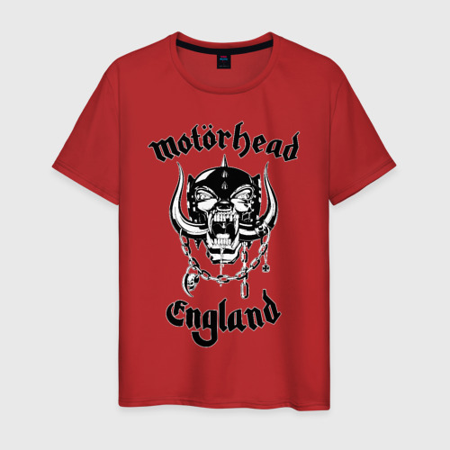 Мужская футболка хлопок Motorhead, цвет красный