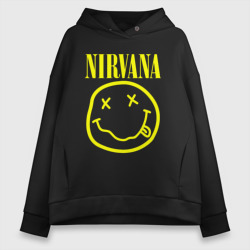 Женское светящееся худи Nirvana Нирвана