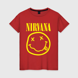 Светящаяся женская футболка Nirvana Нирвана