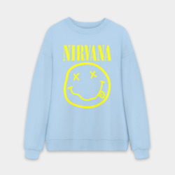 Мужской свитшот oversize без начеса хлопок Nirvana Нирвана