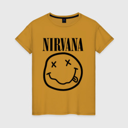 Женская футболка хлопок Nirvana