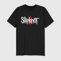 Мужская футболка хлопок Slim Slipknot